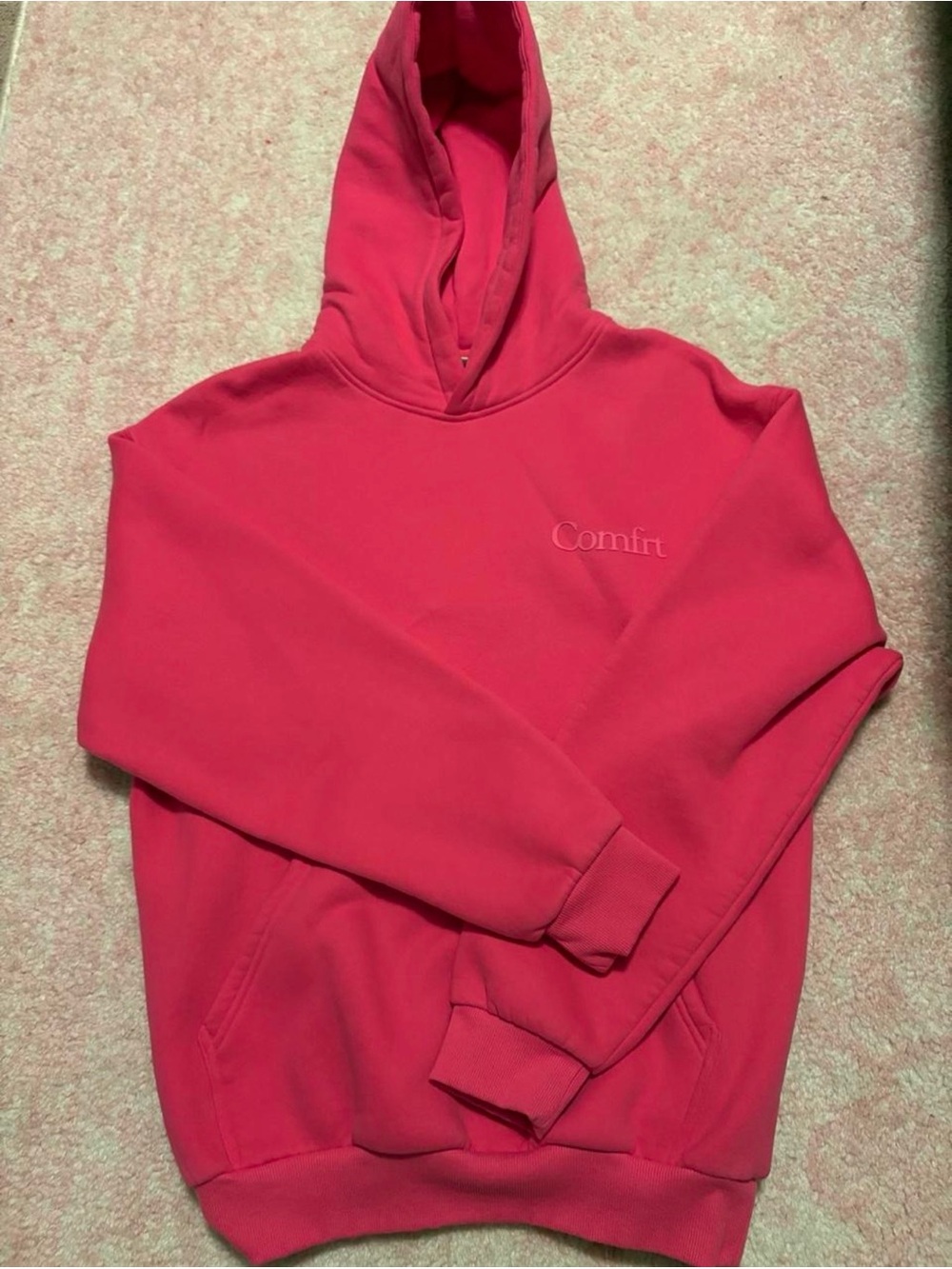Comfrt Hot Pink Hoodie Sweatshirt
